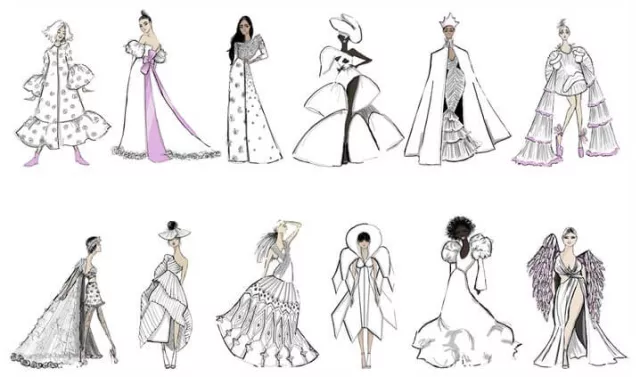 Dress sketches