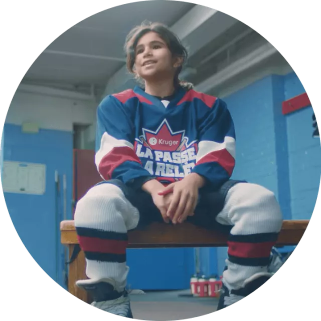 un joueur de hockey