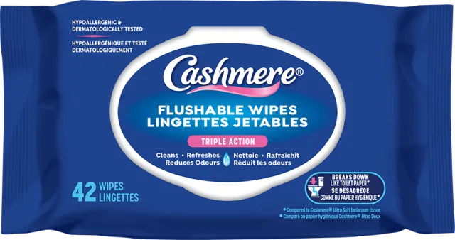 Cashmere Flushable Wipes