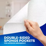 double-sided sponge pockets for superior absorbency