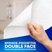 epongie-pochettes double face pour une absorption superieure