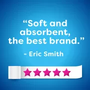 soft and absorbent, the best brand