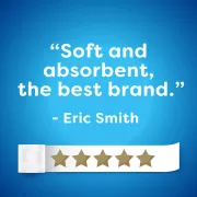 soft and absorbent, the best brand