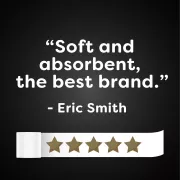 soft and absorbent, the best brand