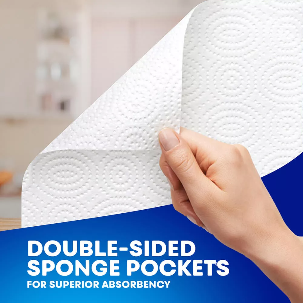 double-sided sponge pockets for superior absorbency