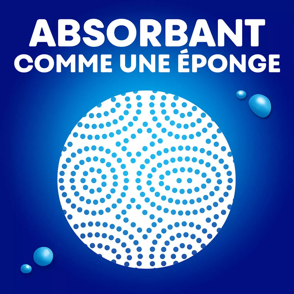 absorbant comme une eponge
