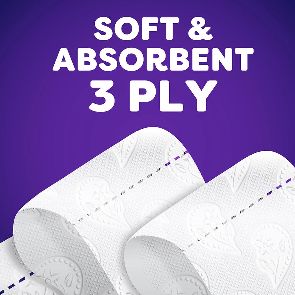 soft and absorbent 3 ply